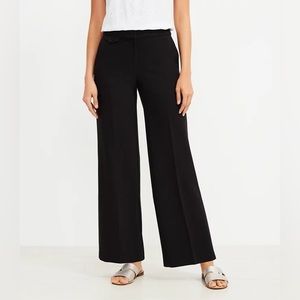 Loft wide leg black pants